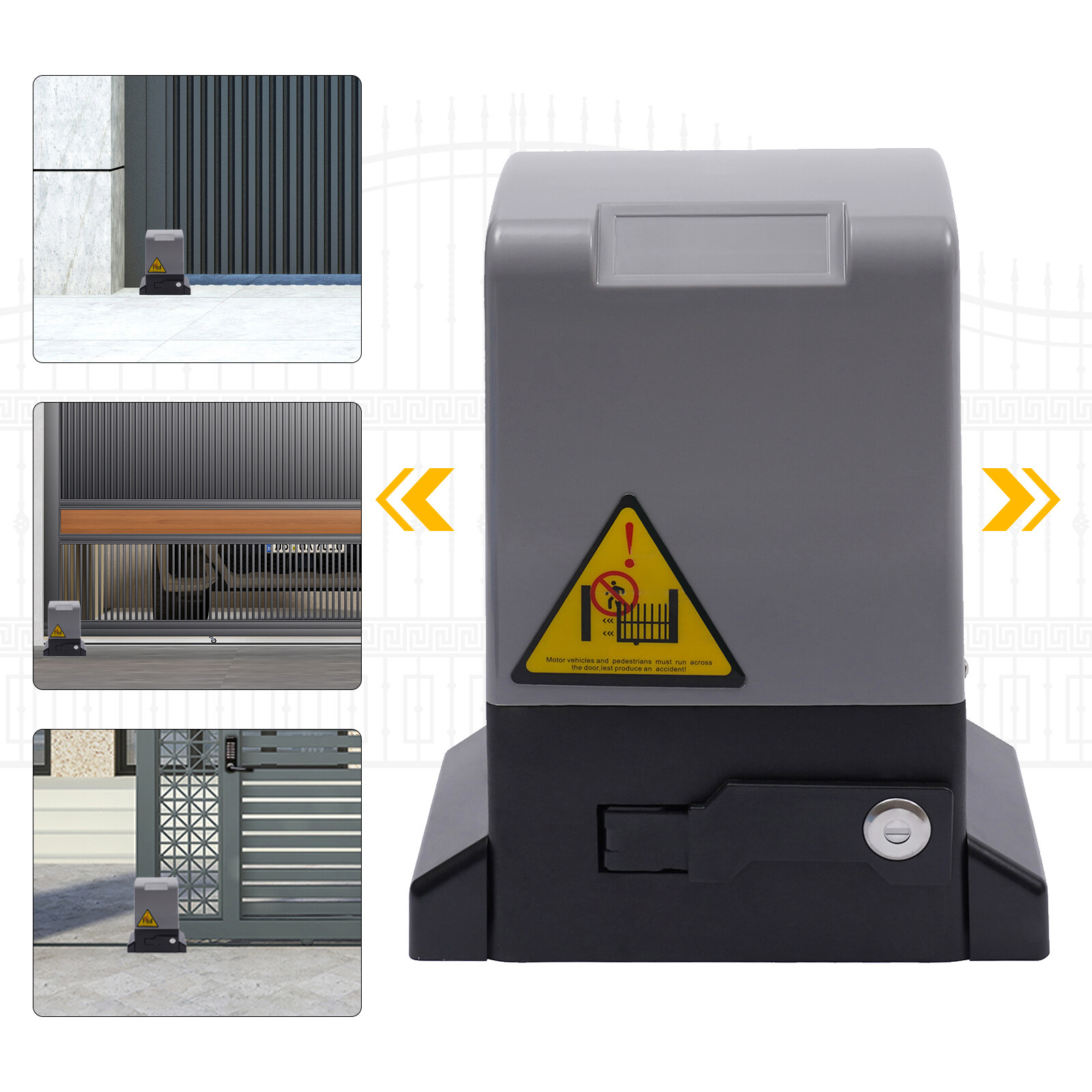 1400rpm Remote Door Opener, Automatic Sliding Gate Opener Max Door Weight 1200kg
