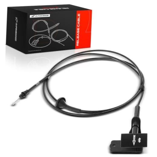 Front Hood Latch Release Cable with Handle | Compatible with Ford F 81 inch