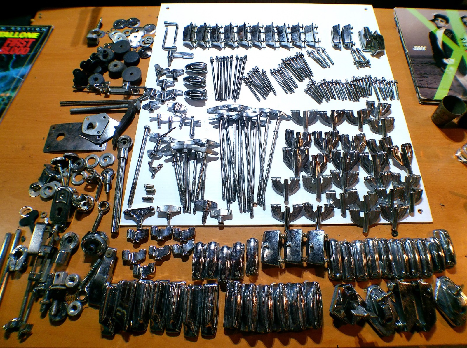 Drum Hardware Over 200 Items, Lugs, Tension Rods, Claws, +++++ Too Much to List