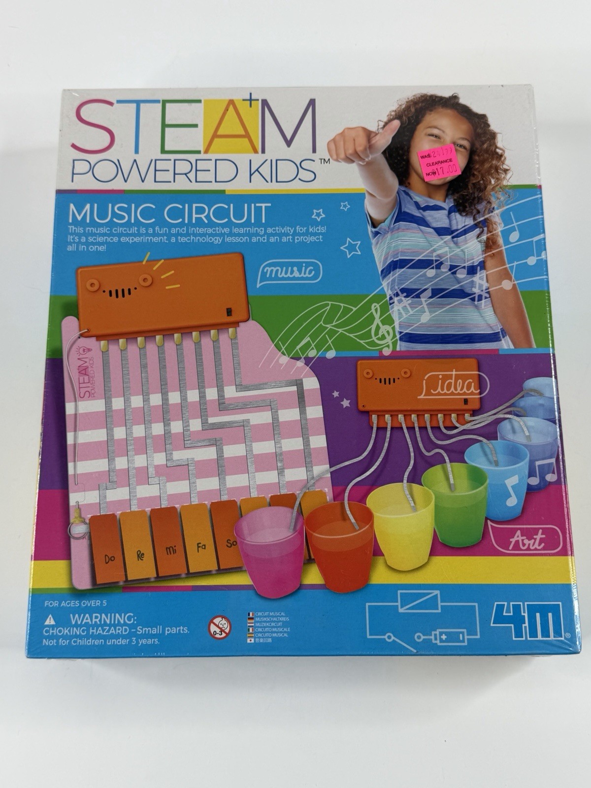 Toysmith Steam Powered Kids Music Circuit Kit Interactive Science Art Experiment