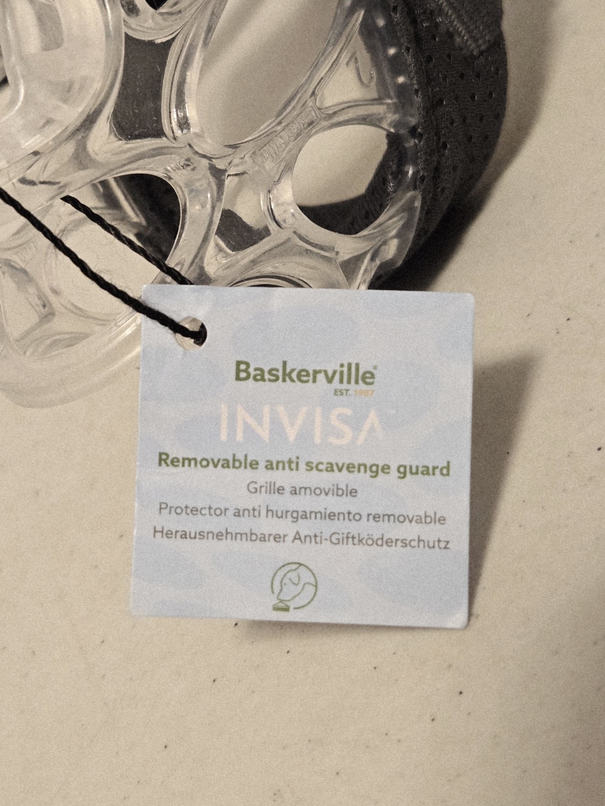 Baskerville Invisa Muzzle, Size 2, Patented Humane Design, Breathable - NO BOX