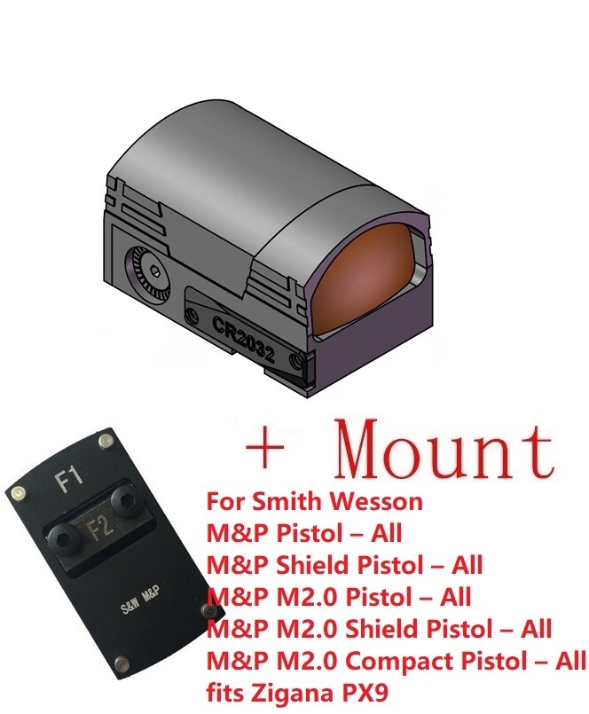 ADE RD3-028 Red Dot + F1 Mount plate for Smith Wesson MP 2.0 SHIELD SD SD40 SD9