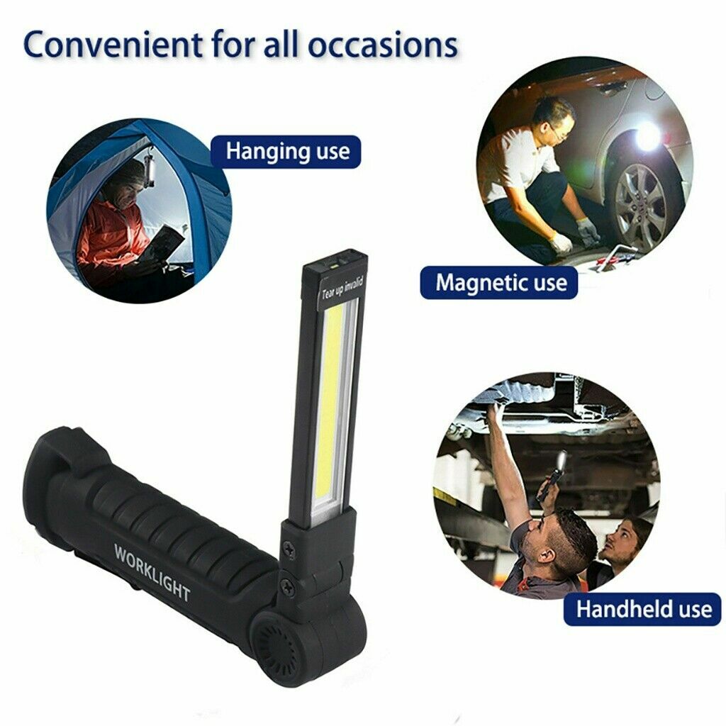120000lm Super Bright Rechargeable LED Work Light Folding Torch Lamp Flashlight
