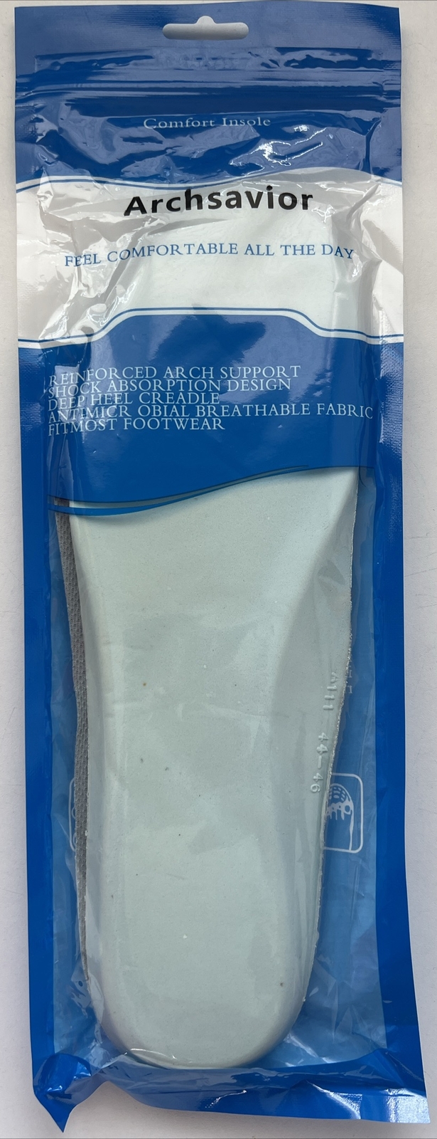 Archsavior Super Soft Latex Insoles Unisex XL Women’s 10-11/ Mens 8-5-9.5
