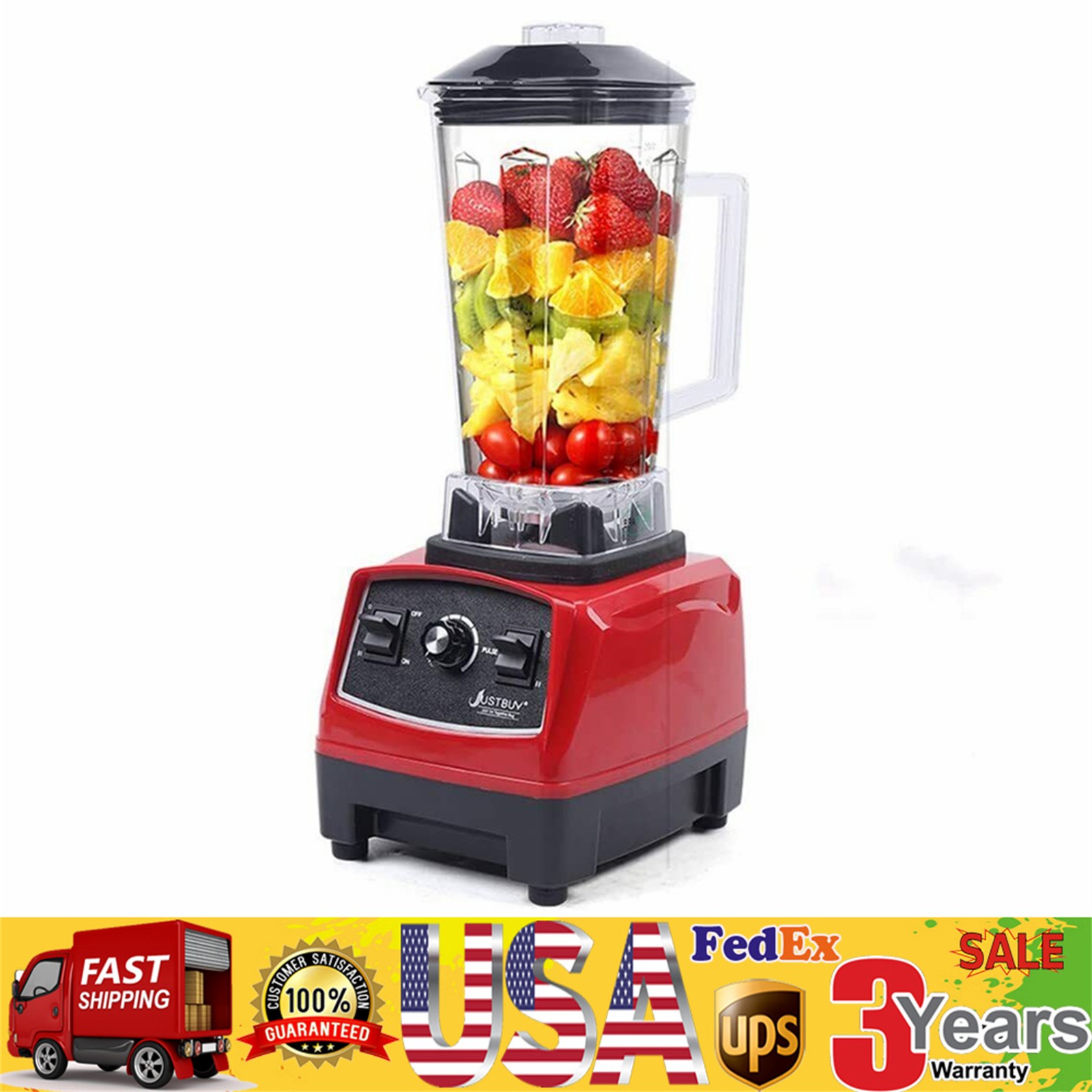 3HP 2L Professional Blender Heavy Duty Commercial Blender Mixer Juicer  US~