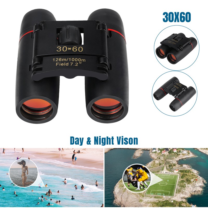 NEW BK-4 30X60 Binoculars Day/Night Vision Goggles Hunting Hiking Telescope USA