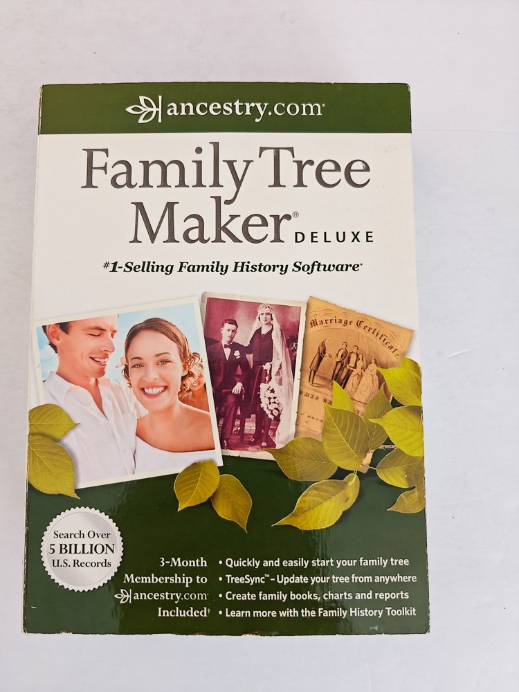 Family Tree Maker 2012 Deluxe, from ancestry.com, NEW * SEALED