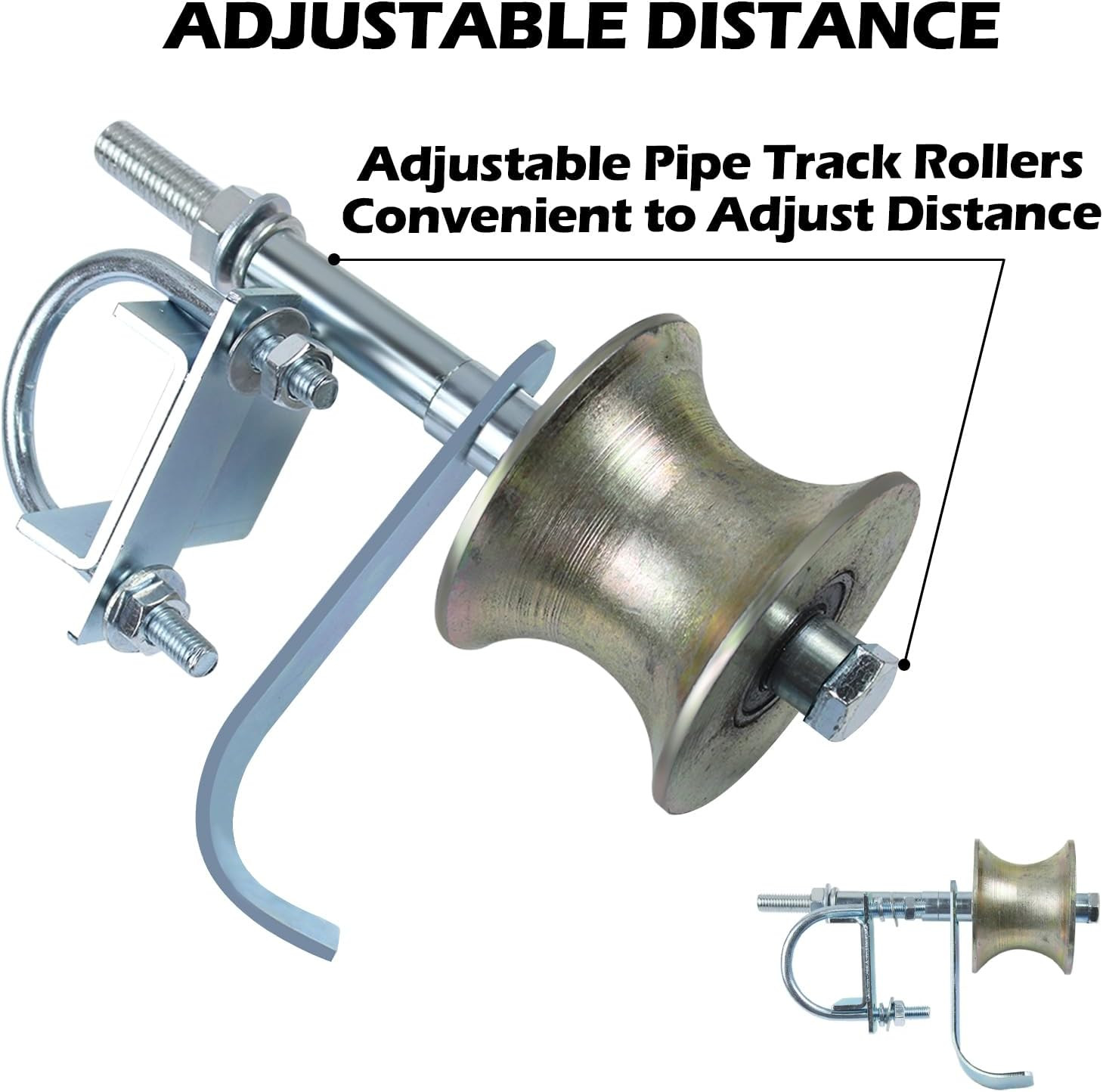 6" Rolling Gate Hardware Kit for Chain Link & Sliding Farm Gates