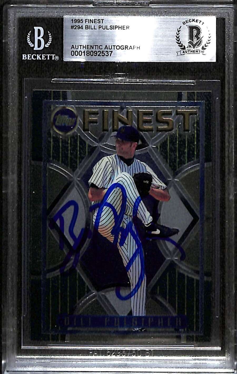 1995 Topps Finest 294 Bill Pulsipher  BGS Auto Autograph BAS Authentic C101277