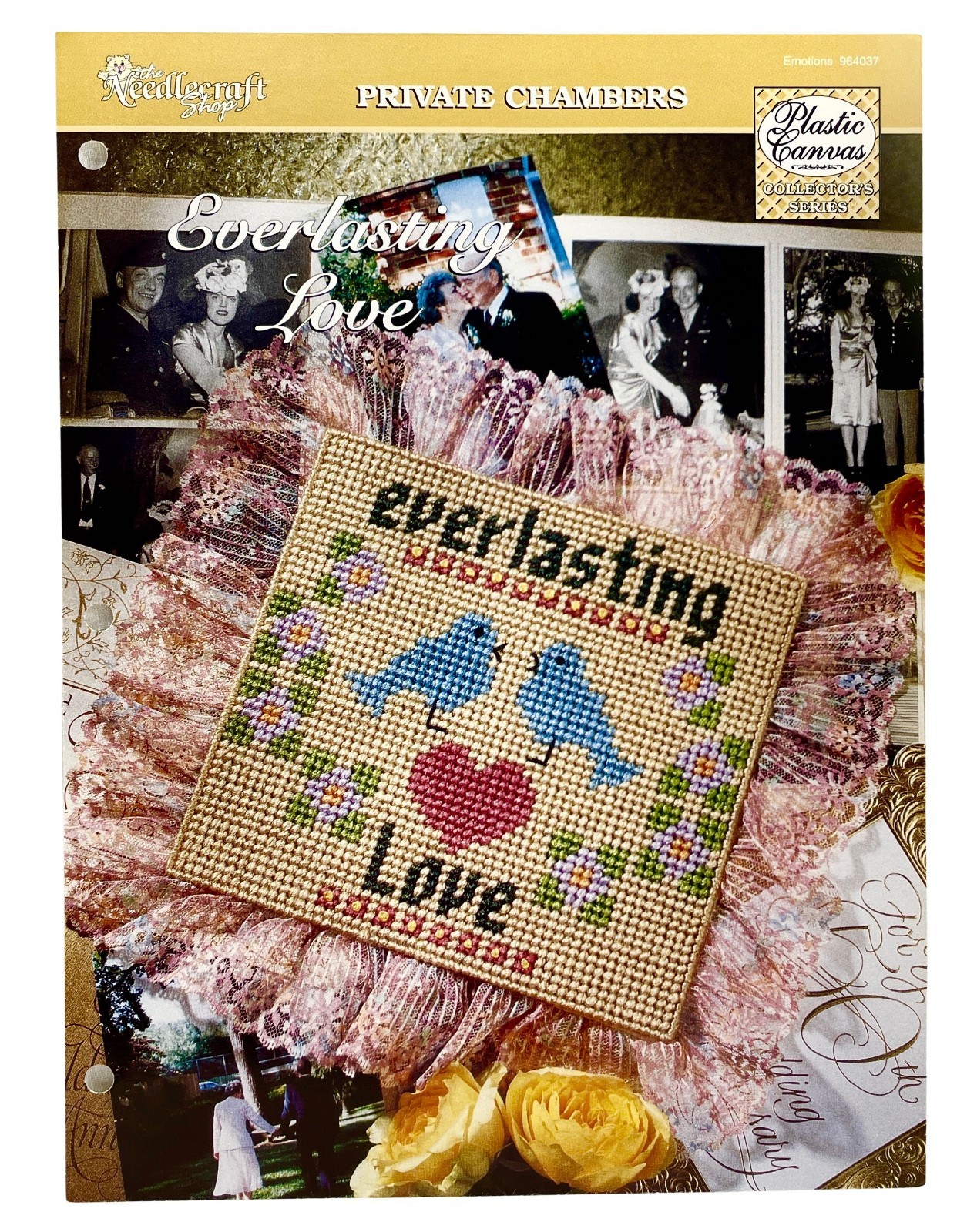 1996 Needlecraft Shop Everlasting Love Sign 964037 Plastic Canvas Pattern 1020