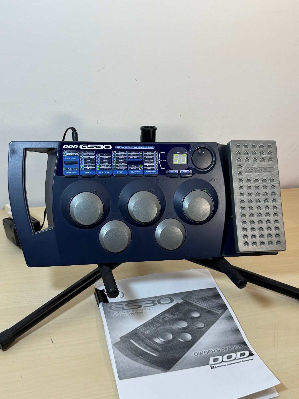 DOD GS30 - Digital Multi Effect - Guitar Effects Processor - w/ Manual and Power