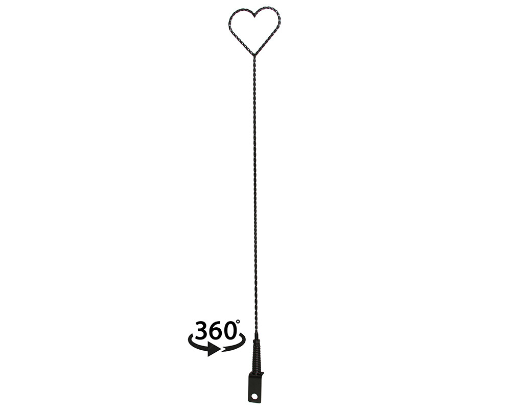 Bike Lowrider Sweet Heart Twisted Antenna Black.