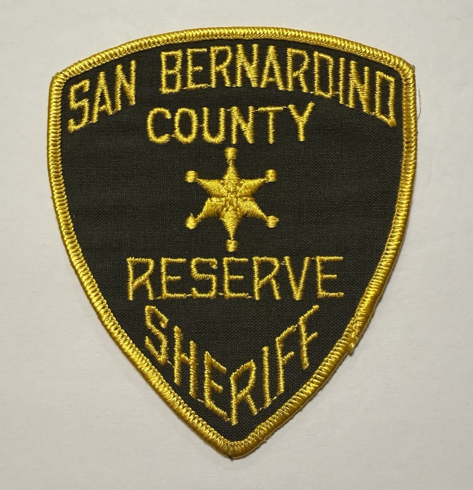 VINTAGE CALIFORNIA SAN BERNARDINO COUNTY SHERIFF RESERVE PATCH #D30