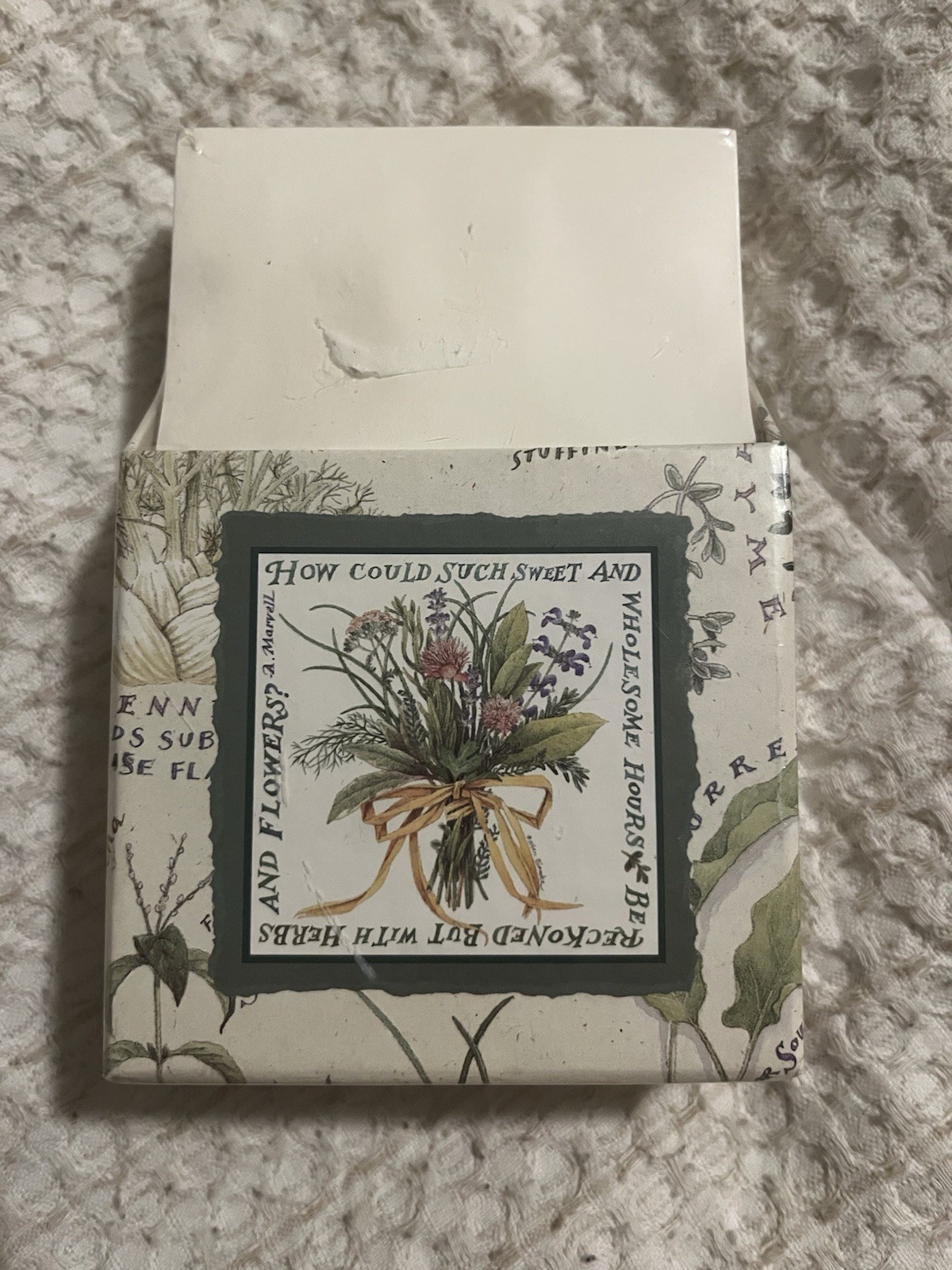 New Creative Papers Gibson Ellen Blonder Paper Notepad Herbs Garden Grad Gift