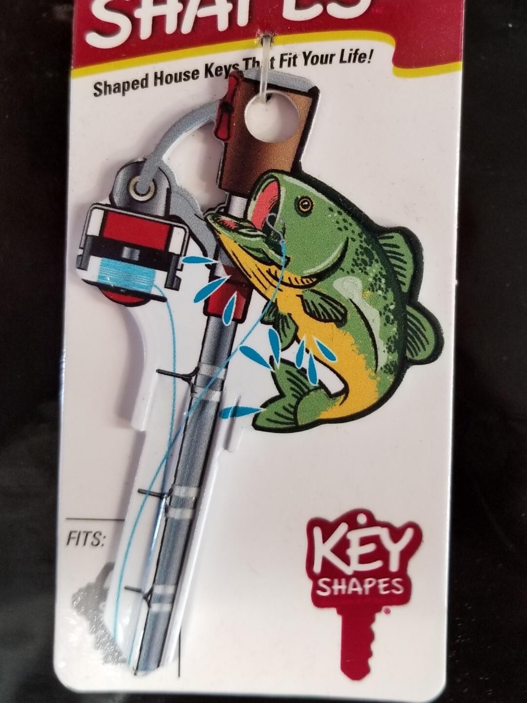 GONE FISHING WITH BASS & FISHING POLE SCHLAGE SC1 KEYBLANK - READ DETAILS BELOW