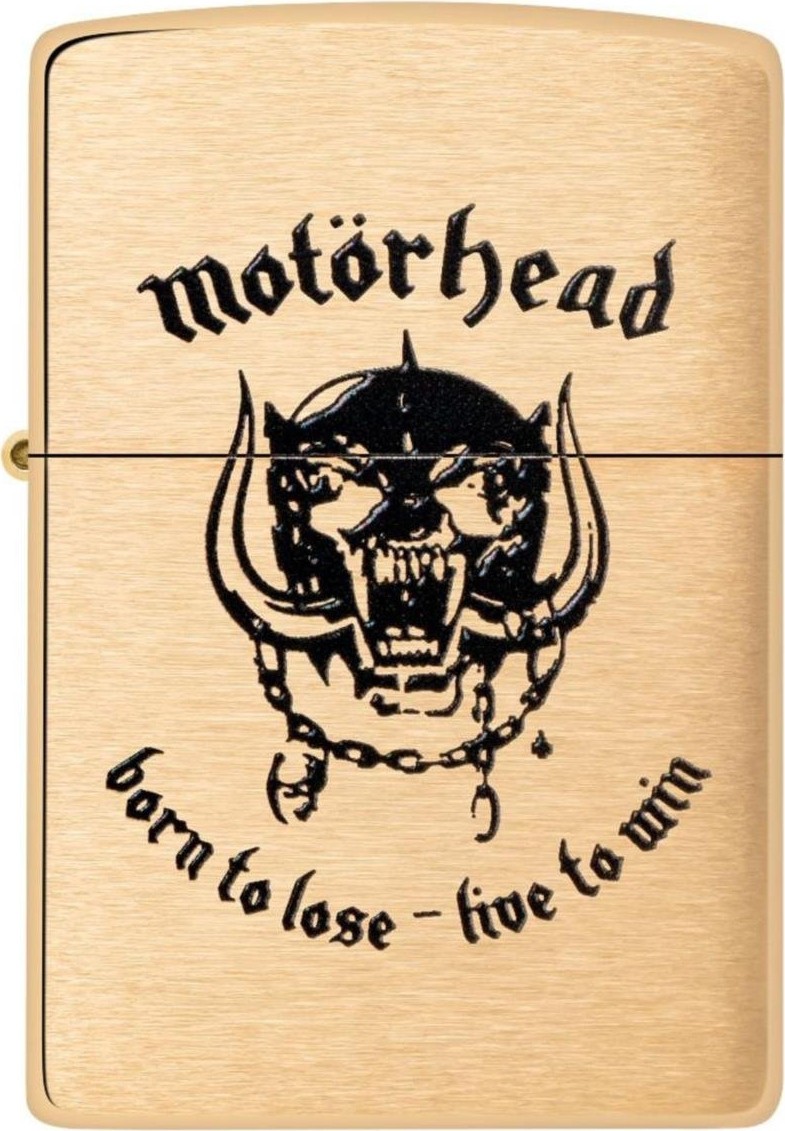 ZIPPO Original Lighter Regular / Brushed Brass Color Motörhead Born To Lose