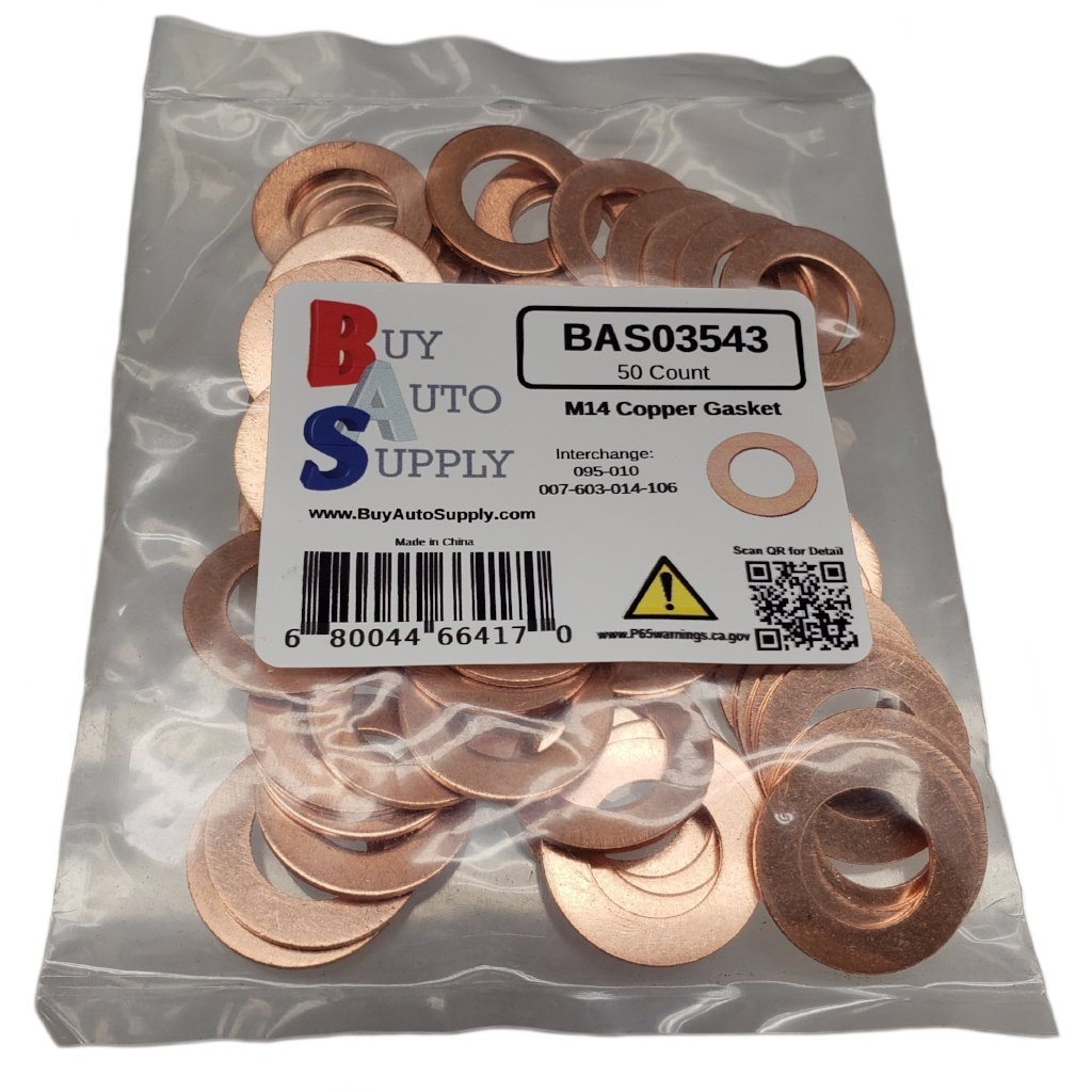 (50) M14 Copper Oil Drain Plug Gasket Fits Dorman 095-010 Mercedes 007603014106