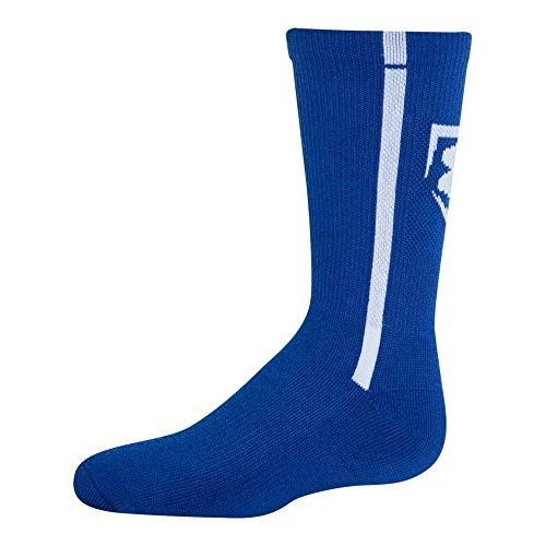 UNDER ARMOUR UA CREW BASEBALL SOCKS STYLE U414-ROYAL SIZE M (4-8.5)