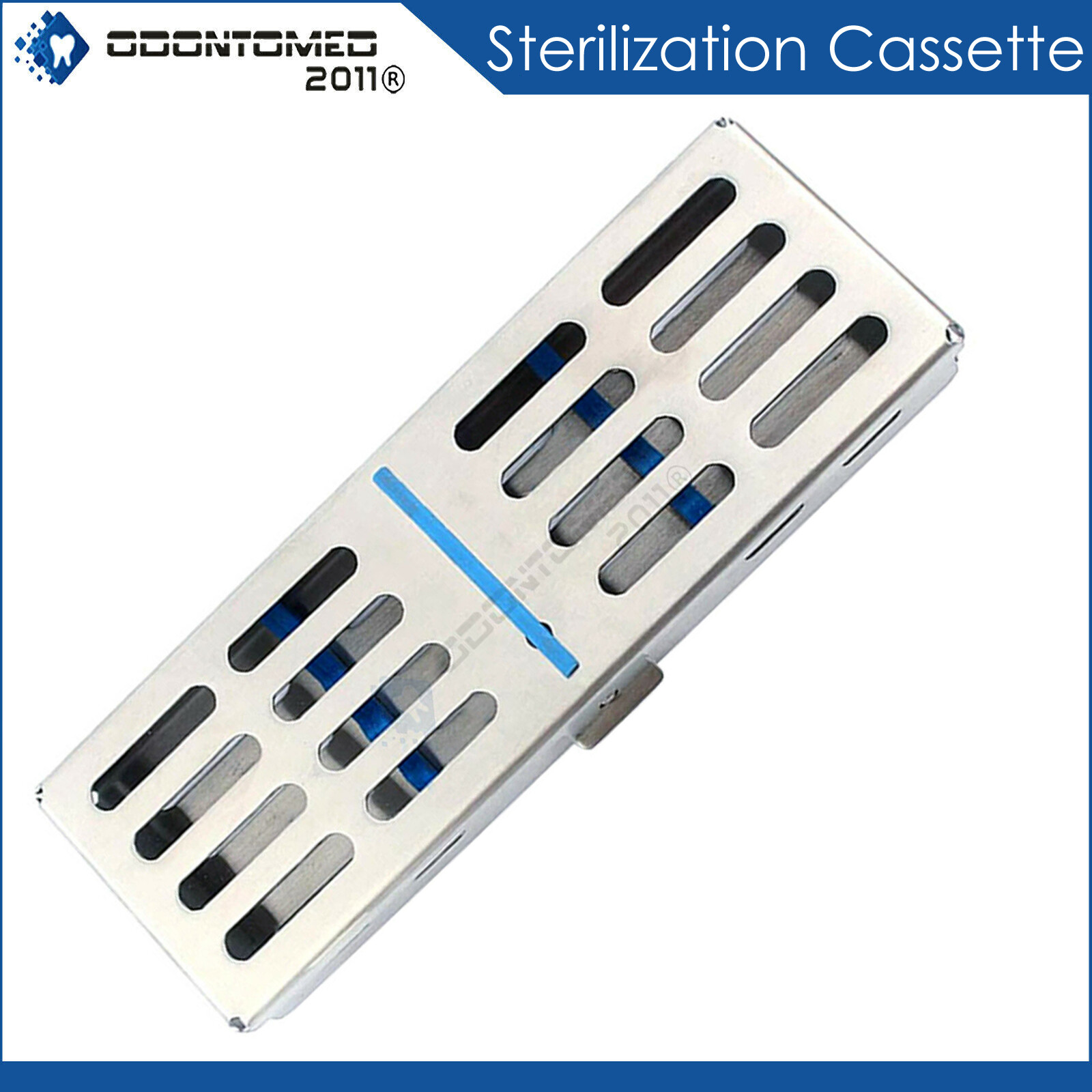 German STERILIZATION CASSETTE 7.25" x 3" Stainless Rack Surgical Instruments