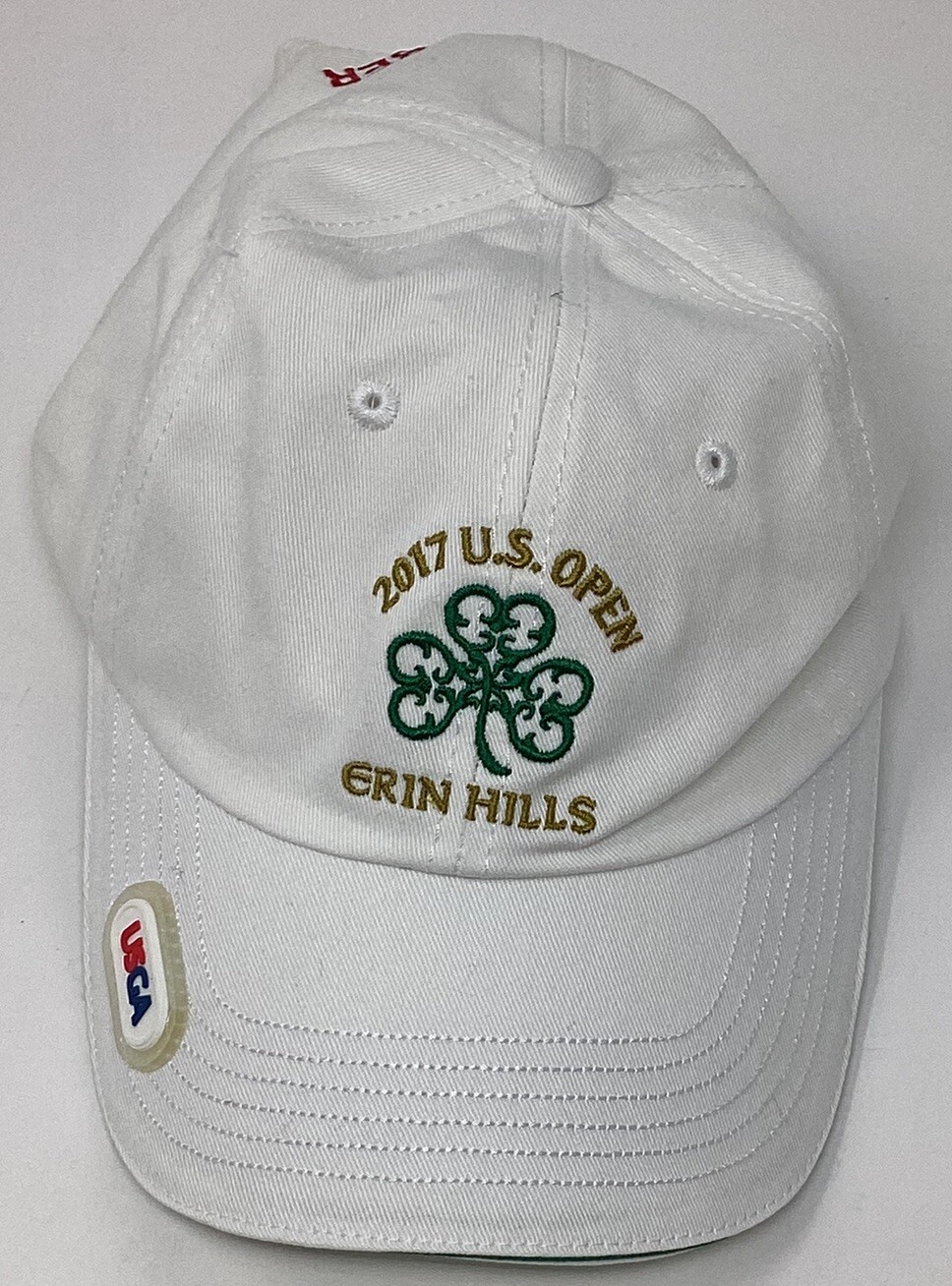 2017 US OPEN Golf Erin Hills USGA Member Hat White Adjustable Ball Cap