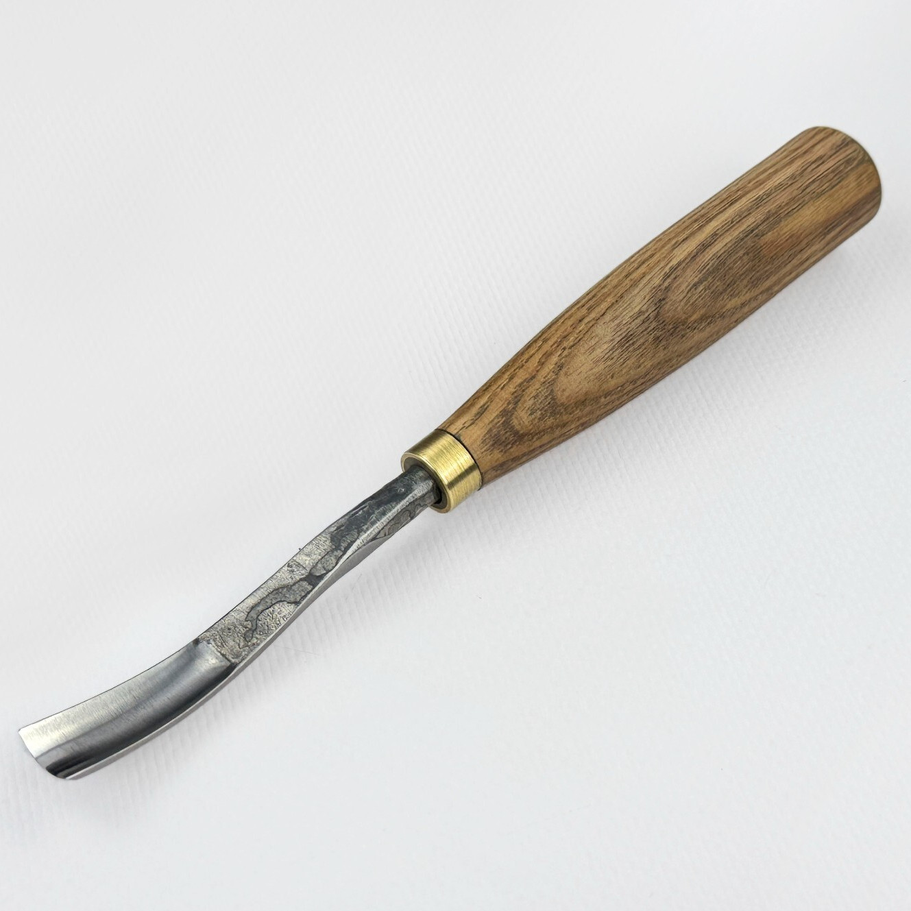 Detail Carving Gouge – Hand-Forged 52100 Steel, Ash Handle, For Relief Detailing