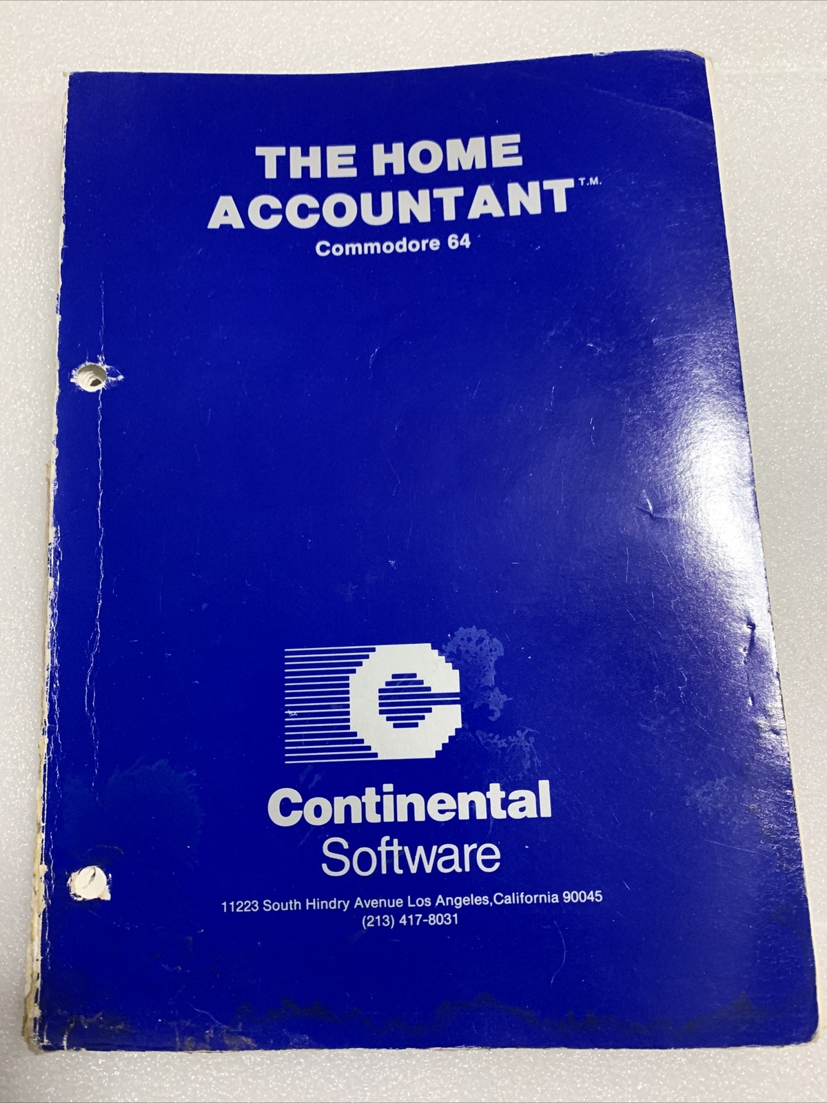 The Home Accountant - Manual Only By Continental Software - Commodore 64