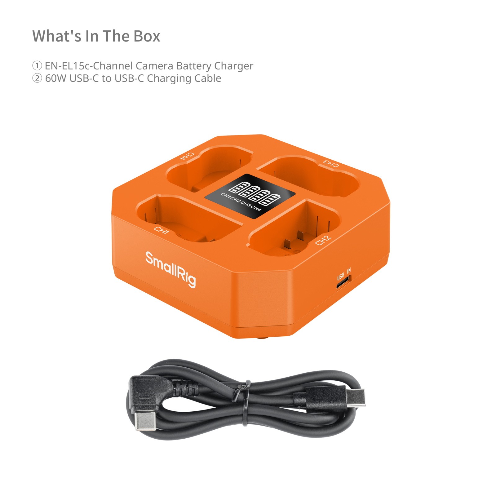 SmallRig Four-Channel Camera Battery Charger for EN-EL15c