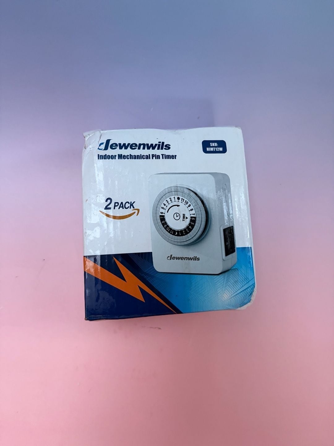 DEWENWILS 24-Hour Indoor Mechanical Pin Timer 2-Pack