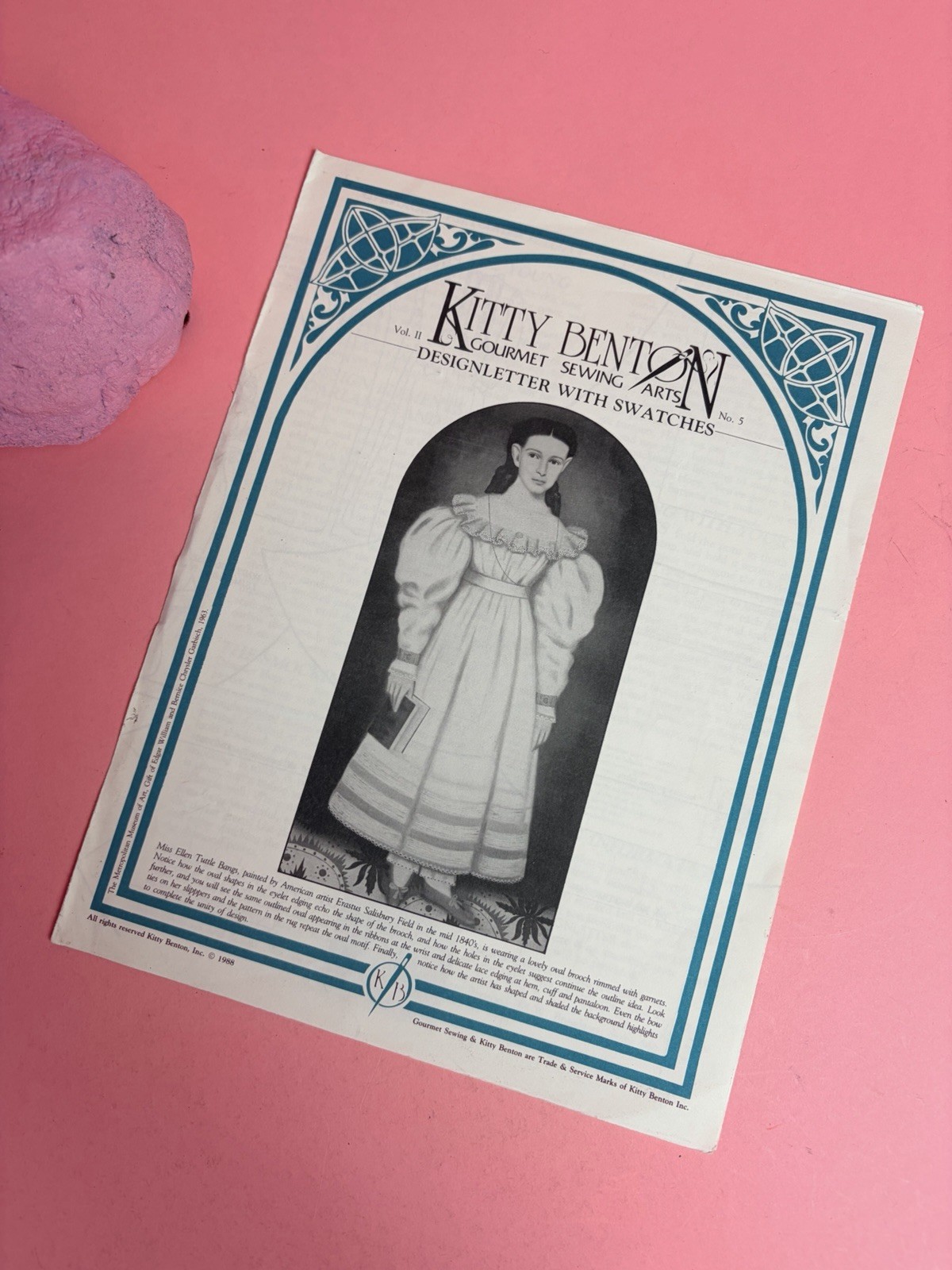 1988 Kitty Benton Vol II Gormet Sewing Arts Newsletter Designletter