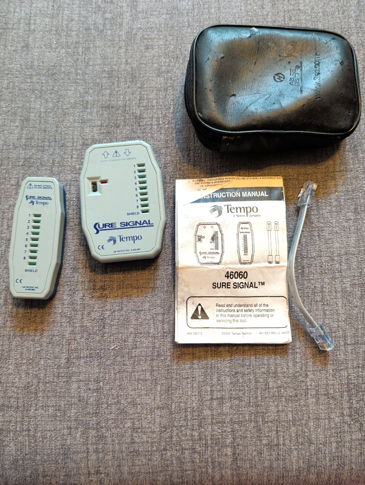 Tempo 46060 Sure Signal Ethernet Network Cable Tester Kit 5pc Untested
