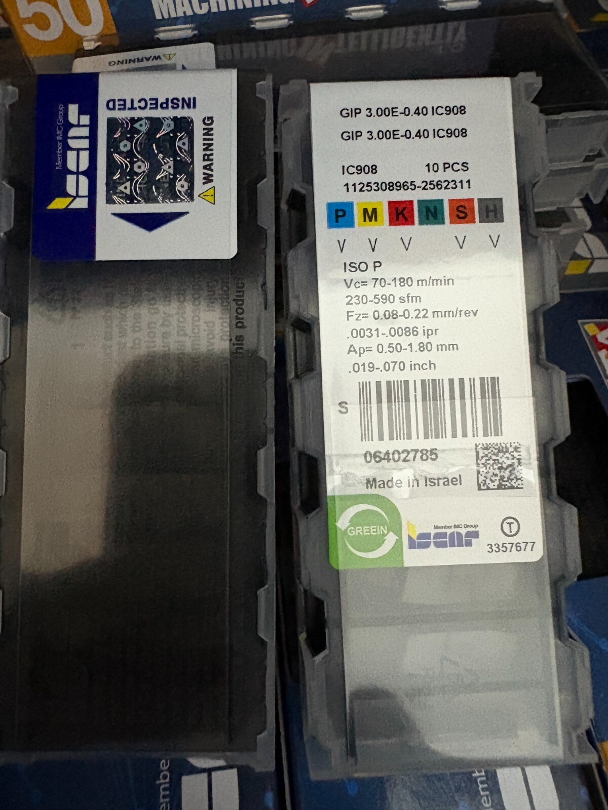 GIP 3.00E-0.40 IC908/ISCAR  10 PCS