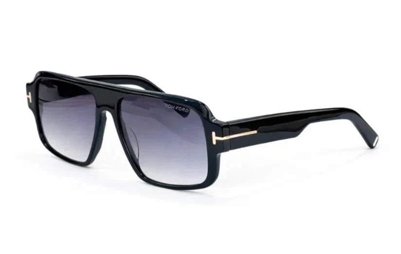 Tom Ford Turner FT1101 01A Black Gray Sunglasses 58-15-140 With Case New