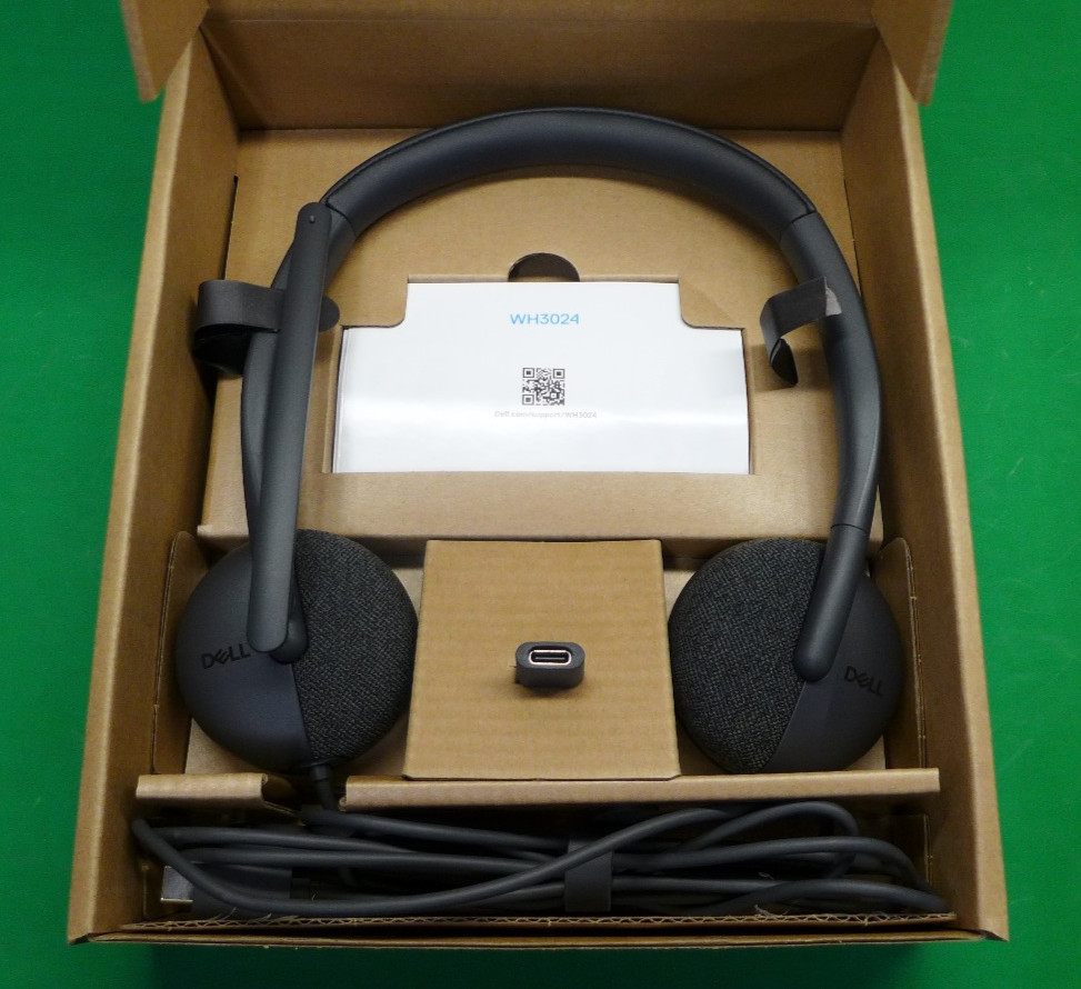 GENUINE Dell Pro Wired Headset w/Mic WH3024 YTHH7
