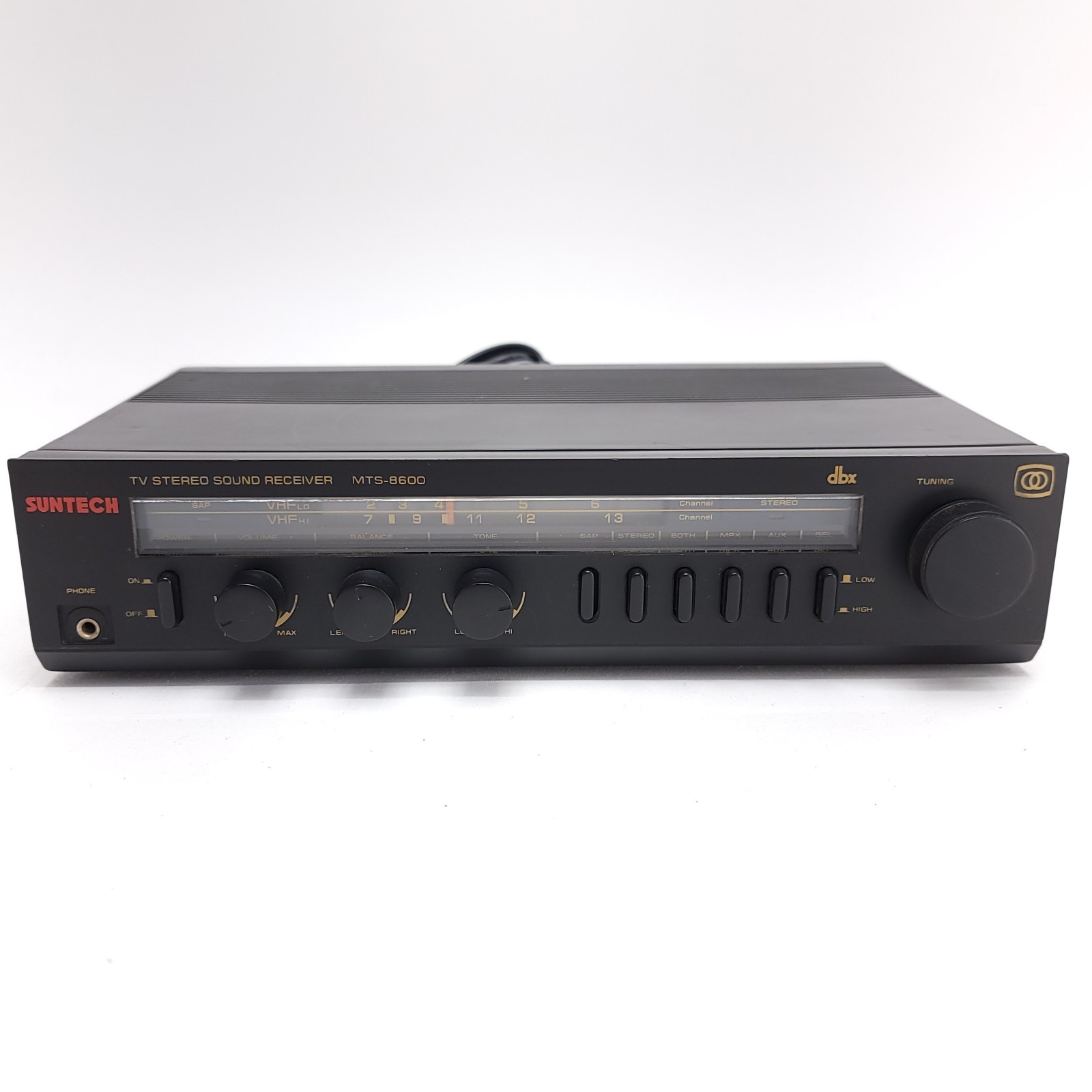 SUNTECH TV Stereo Sound Receiver Model MTS-8600 Vintage TESTED WORKING