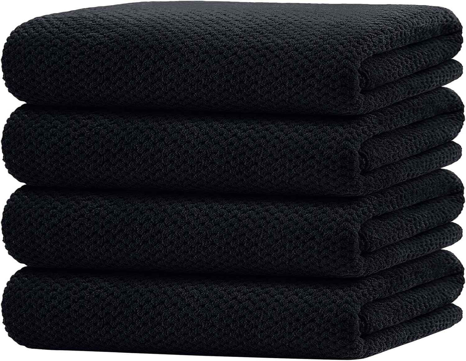 Bath Towel Set Pack of 4, 30 x 60 Inches Large Microfiber Bath Towels, Soft,