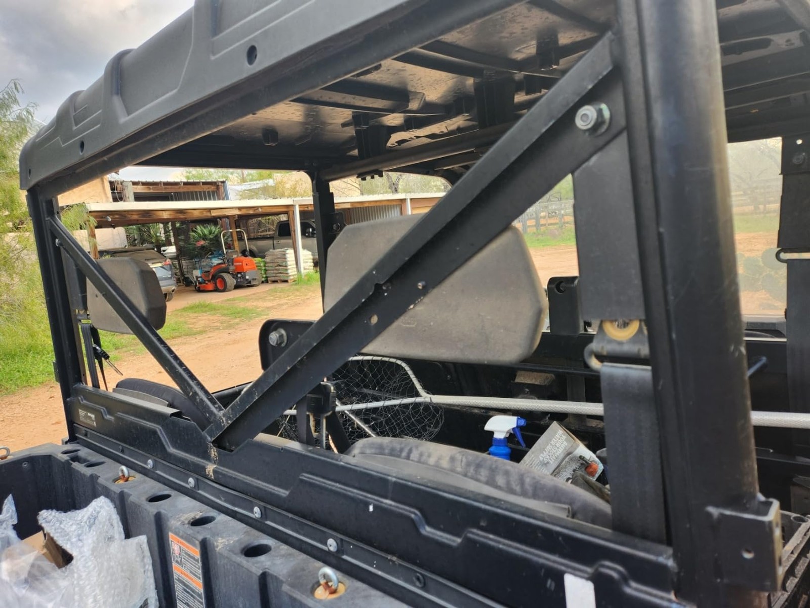 UTV Rear Window Windshield PC for Polaris Ranger Crew 1000 /XP 1000 2017-2026