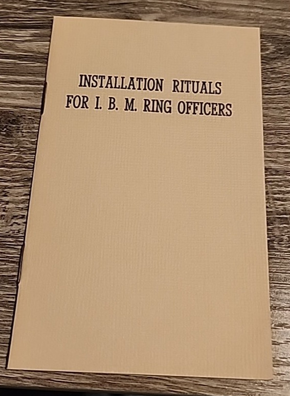 International Brotherhood of Magicians Installation Rituals pamphlet