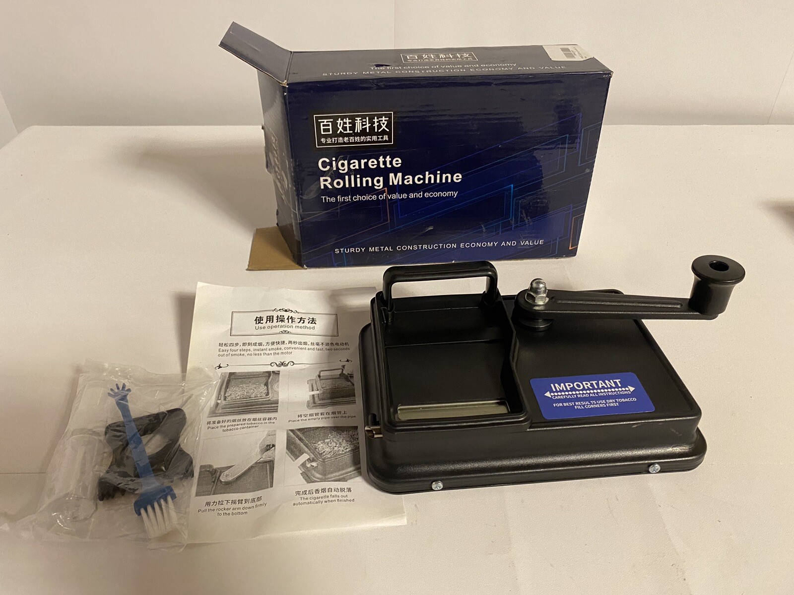 Cigarette rolling machine Sturdy Metal Construction Economy And Value