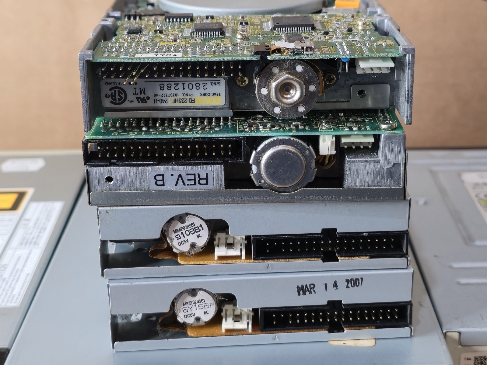 CD Drives & 3.5" Floppy Disk Drive Lot | 7 Total Drives Untested