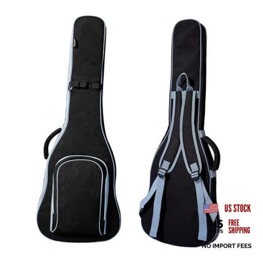 39/40 Inch Electric Guitar Gig Bag & Soft Case with Neck Strap,7mm Thick