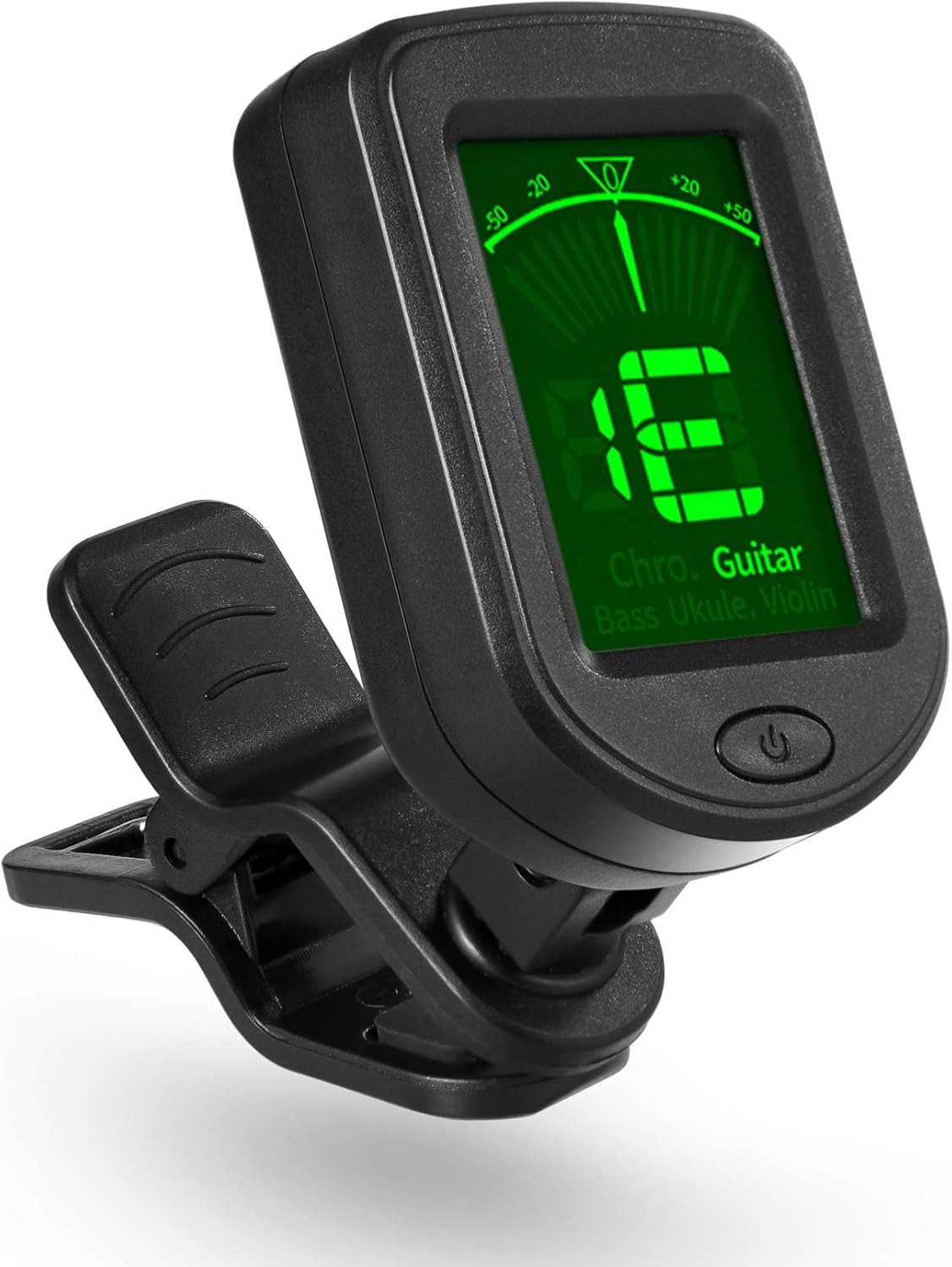 Guitar Tuner Clip on Ukulele Tuner 1 Pack for Guitar Bass Ukulele Violin Banjo T