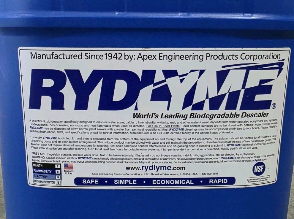 RYDLYME DESCALER 5 GAL. EXP 2030