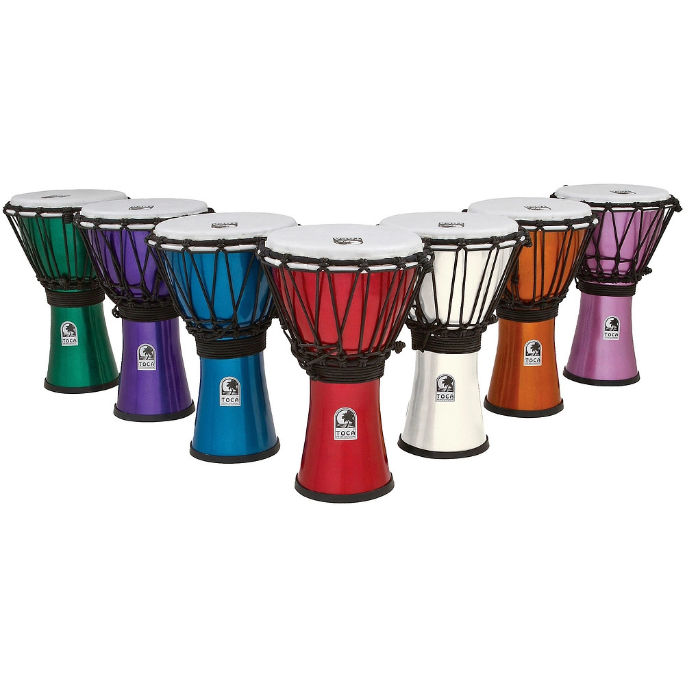 Toca Freestyle ColorSound Djembe Set of 7 7 in.