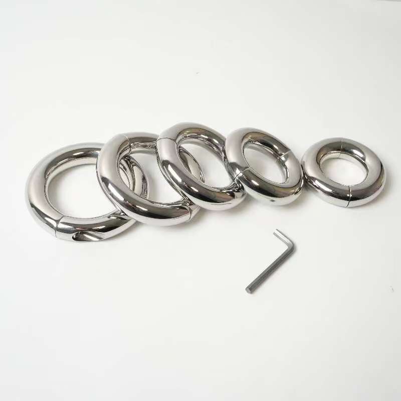 Male Stainless Steel Metal Peni Ball Stretcher Ring Screw Pendant Weight