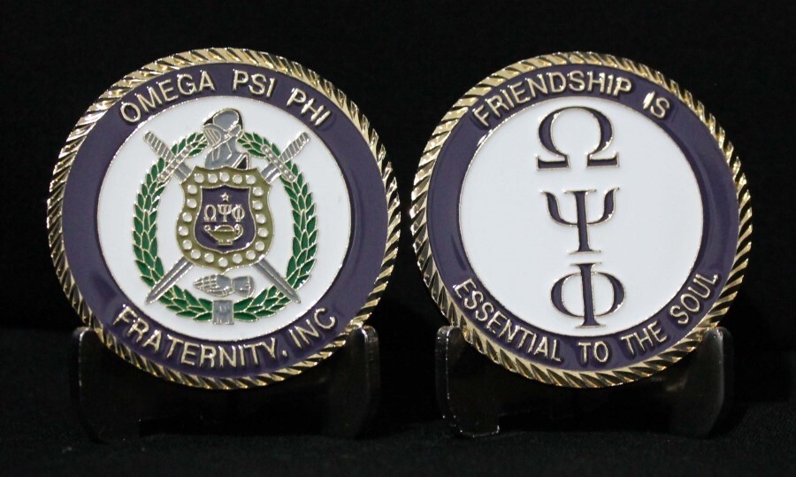 OMEGA PSI PHI FRATERNITY COLLECTIBLE CHALLENGE COIN COINS NEW