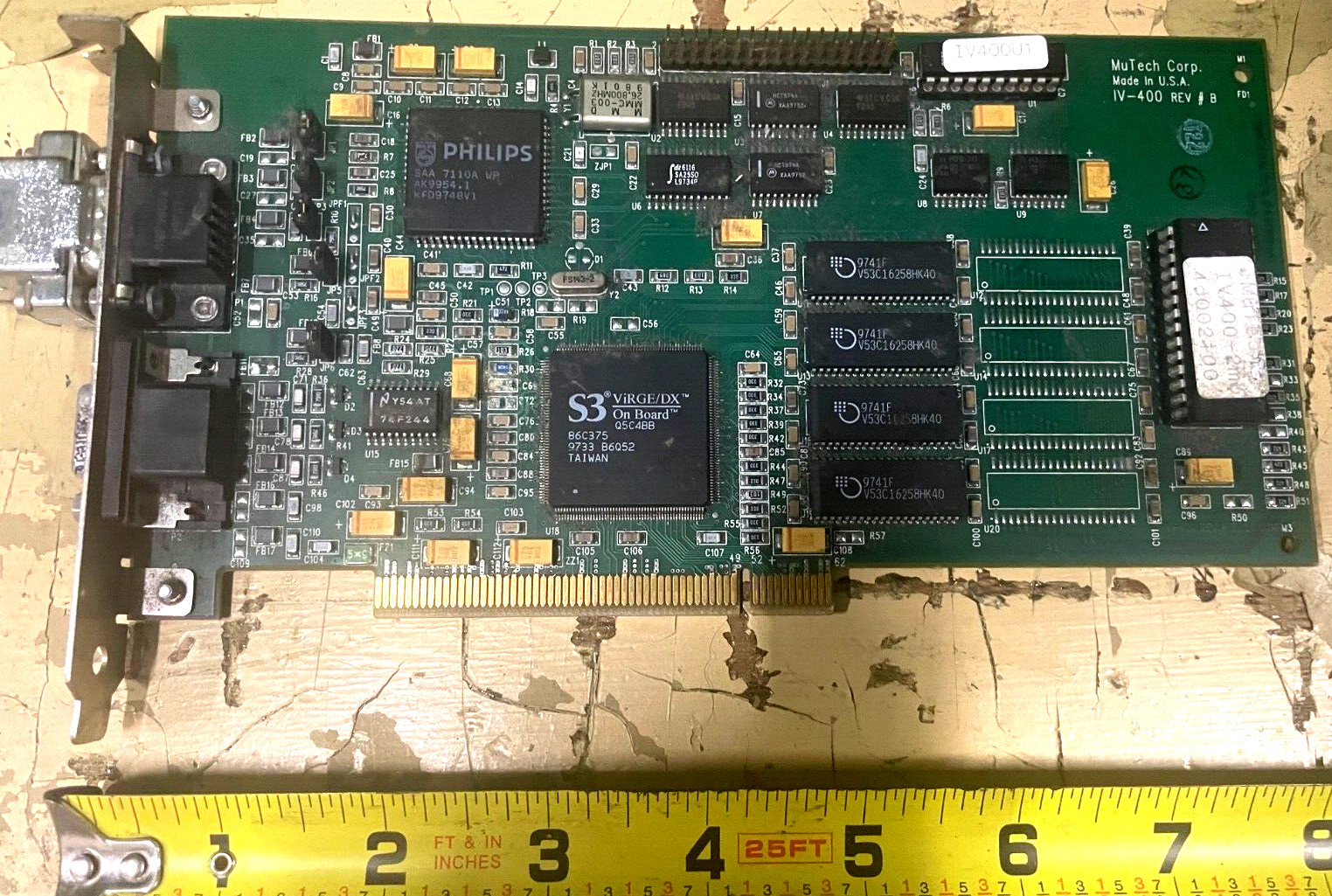Vintage MuTech IV400-2mb Rev B5 Computer Board, Video Capture Card?