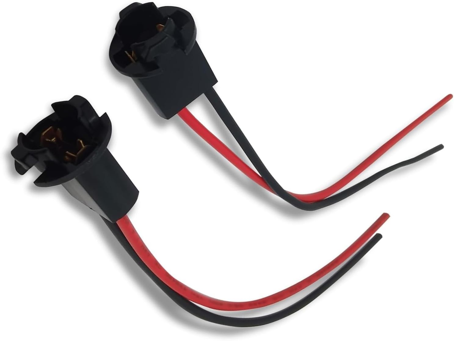 T10 Bulb Socket with Pure Copper Connection - 2 Pack Pigtail Adapter