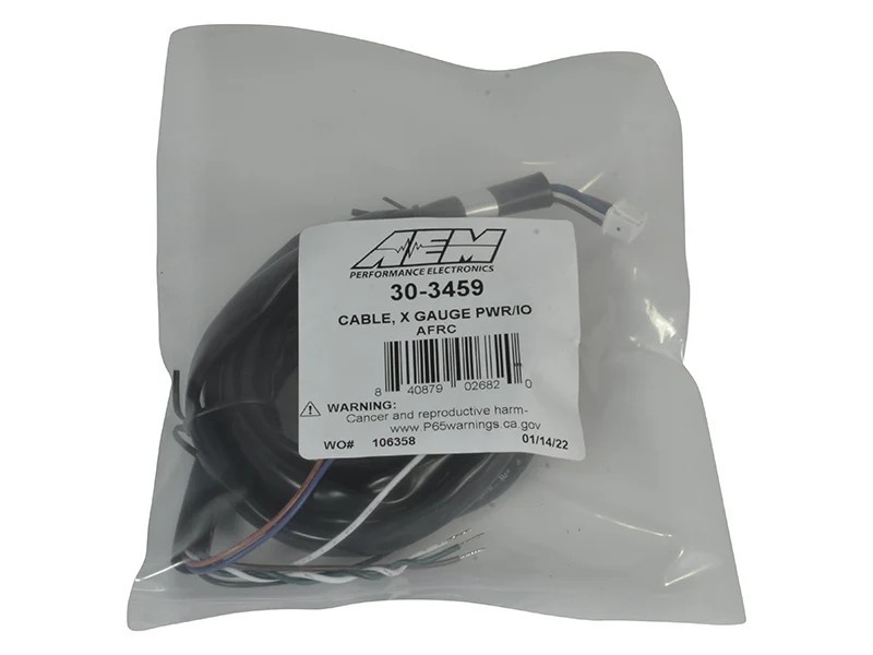 AEM 30-3459 Power Harness for 30-0300 X-Series Wideband Gauge