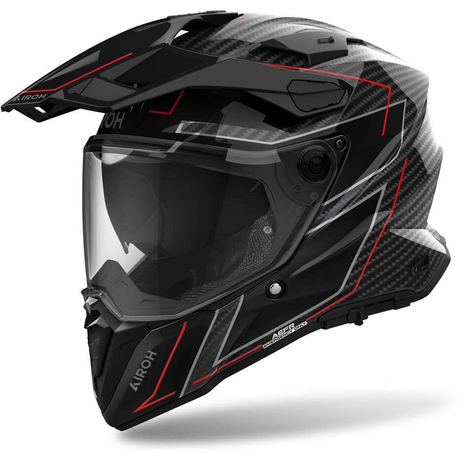 Airoh COMMANDER 2 CARBON STYLISH Gloss Motorcycle Carbonfiber Helmet Adventure