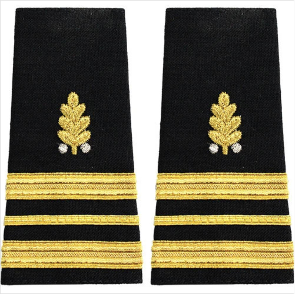 GENUINE U.S. NAVY SOFT SHOULDER MARK: LIEUTENANT COMMANDER DENTAL CORPS